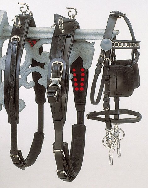 Kopfstück mit Scheuklappen schwarz Cob