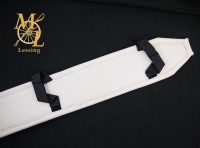 Brustblatt-Unterlage, Noppenware 15 cm-80 cm-Schwarz, Gerade