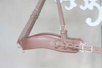 Brustblatt, geschwungen, NYTECH-light braun Kleinpferd