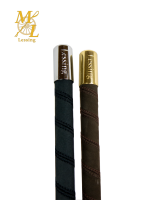 ML-Bogenpeitsche mit Ledergriff schwarz 210cm