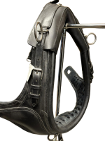 Einspänner Marathonkumt-Geschirr schwarz Großpferd