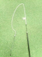 ML-2-teilige Bogenpeitsche schwarz 220cm